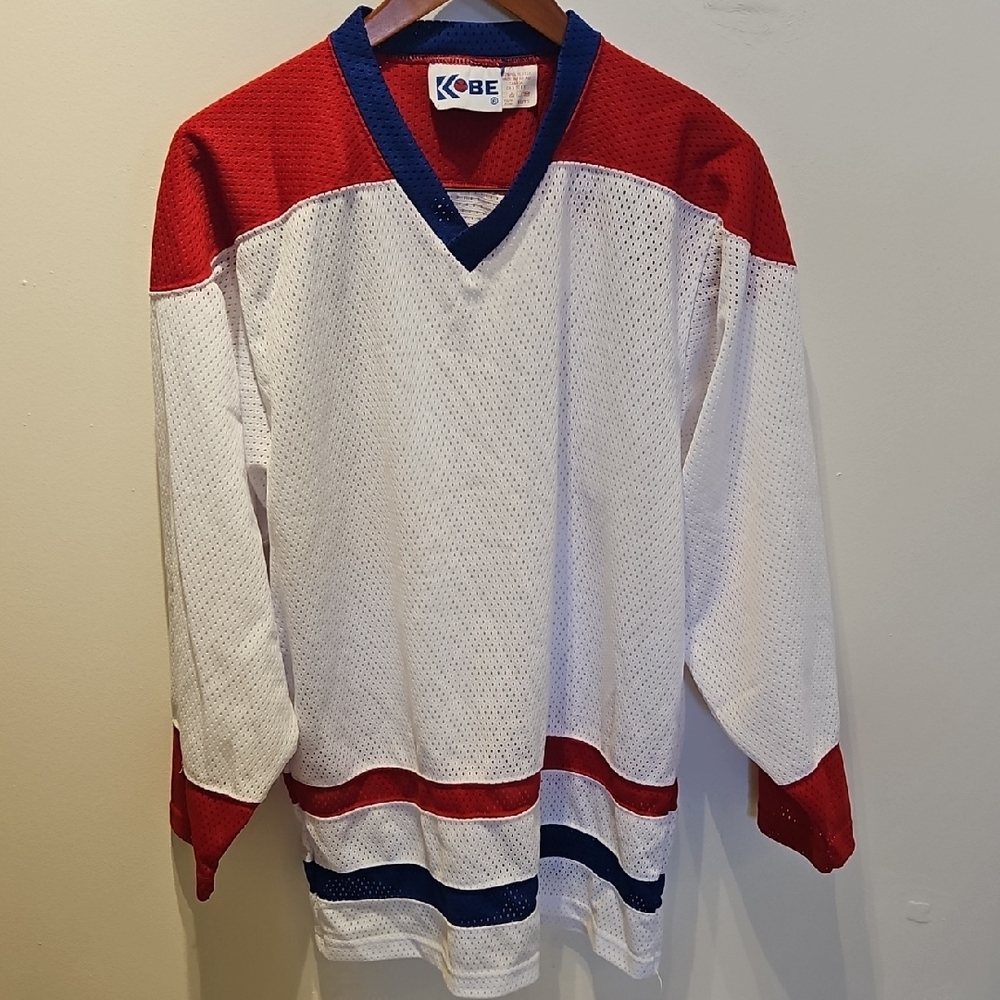 Vintage Red and White Men's Jersey